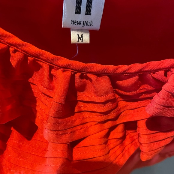 Red Ruffle Dress - Picture 2 of 4